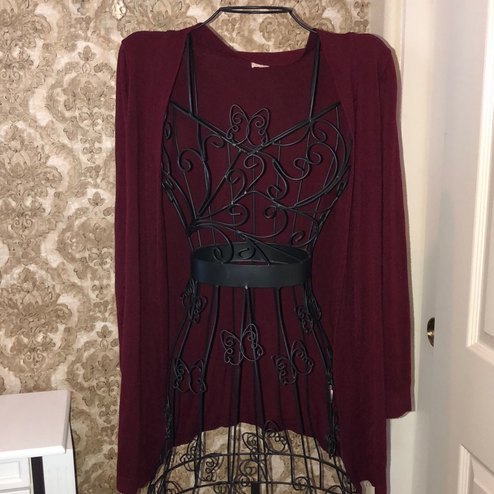 Raspberry long cardigan